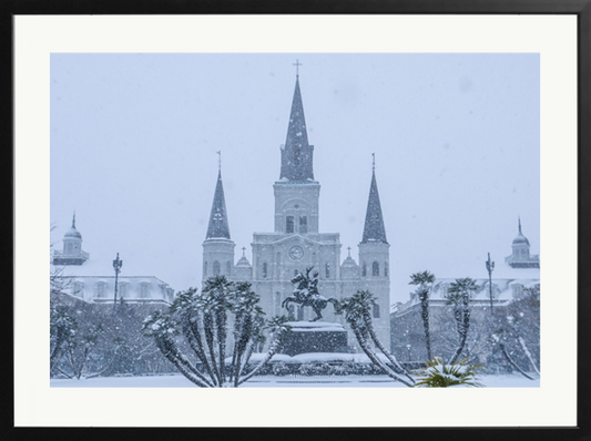 St. Louis Cathedral in A Winter Wonderland