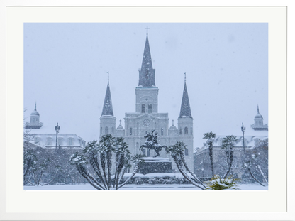 St. Louis Cathedral in A Winter Wonderland